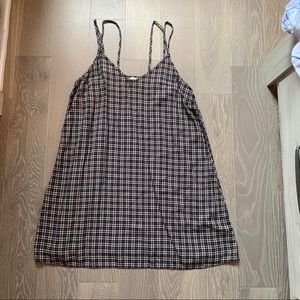 American eagle plaid tank dress